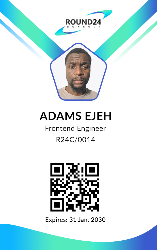 Adams Ejeh, Frontend Engineer